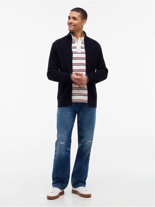 rwb rib zip through TOMMY HILFIGER | MW0MW41517DW5